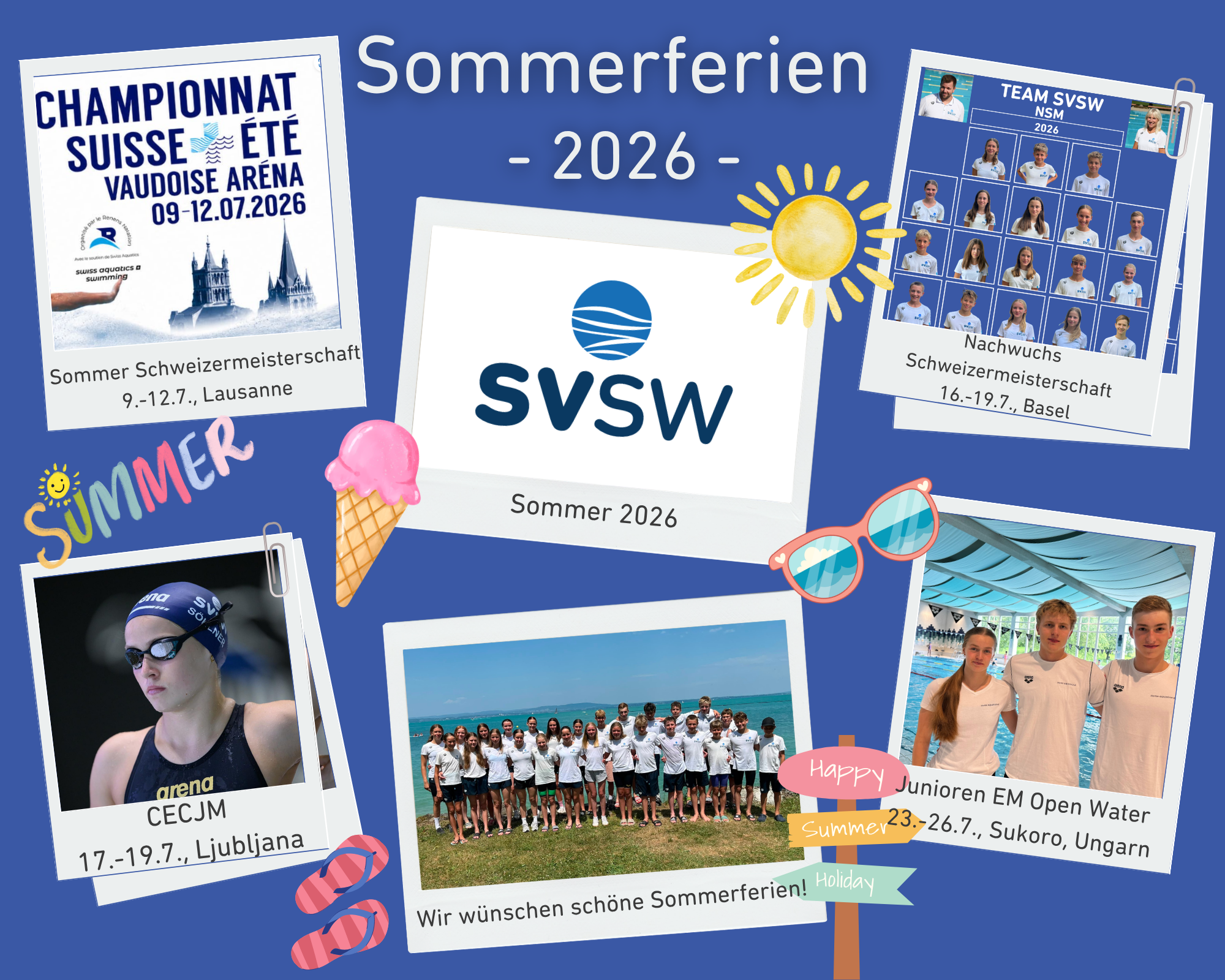 SVSW: Sommerferien und Wettkampf-Highlights