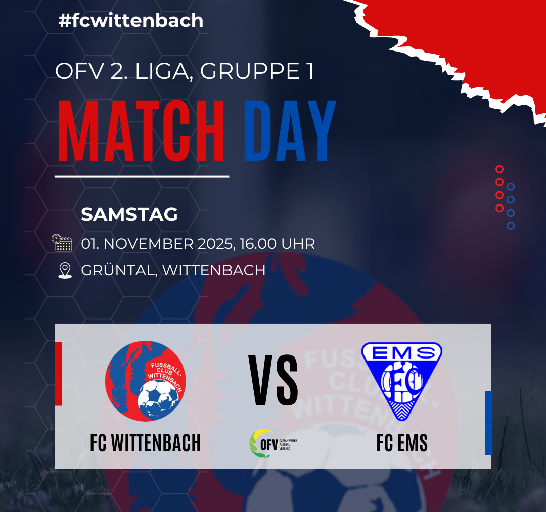 FC Wittenbach empfängt den FC Ems zum richtungsweisenden Duell